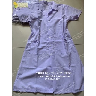 Áo Blouse, áo bác sĩ, áo y tá, điều dưỡng tay ngắn thân dài nam/nữ vải silk đẹp