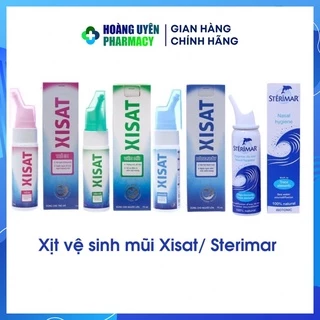 Xịt mũi Xisat/ Sterimar giúp vệ sinh mũi người lớn/ trẻ em