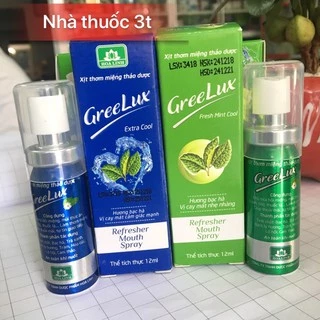 Combo 2 hộp xịt thơm miệng thảo dược GreeLux chống hôi miệng, giúp tự tin thoải mái.