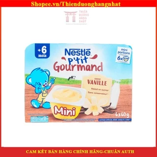 Váng Sữa Nestle Pháp Vị Vani vỉ 4 hộp cho bé từ 6 tháng tuổi Thơm Ngon Giàu Dinh Dưỡng Canxi Giúp Tăng Cân