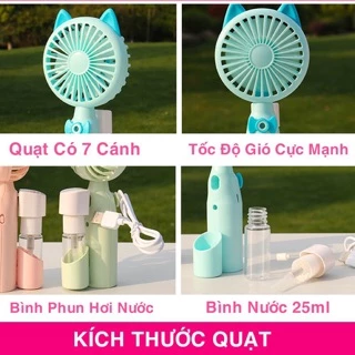 [RẺ VÔ ĐỊCH] QUẠT TÍCH ĐIỆN+PHUN SƯƠNG MINI ( ảnh thật)