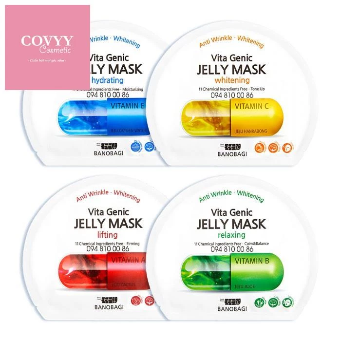 [1 HỘP] mặt nạ Banobagi Jelly Mask ( Hàng có bill)