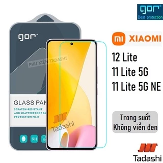 Kính Cường Lực Gor Xiaomi 12 Lite, Mi 11 Lite/ 11 Lite 5G/ 11 Lite 5G NE Trong Suốt Vát 2.5D - Hãng GOR +(Keo mép)