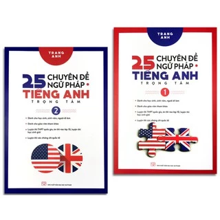 Sách Combo 25 Chuyên Đề Ngữ Pháp Tiếng Anh Trọng Tâm (Bộ 2 quyển,).