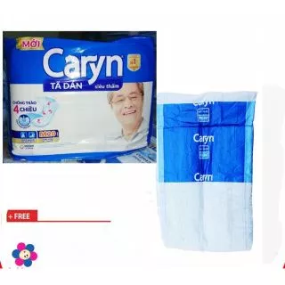 3 Miếng Bỉm Người Lớn / Tã Dán Đi Sinh Caryn Size M/L