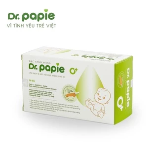 Gạc Rơ Lưỡi Dr Papie Vệ Sinh Răng Miệng Cho Bé Sơ Sinh Hộp 30 Gói