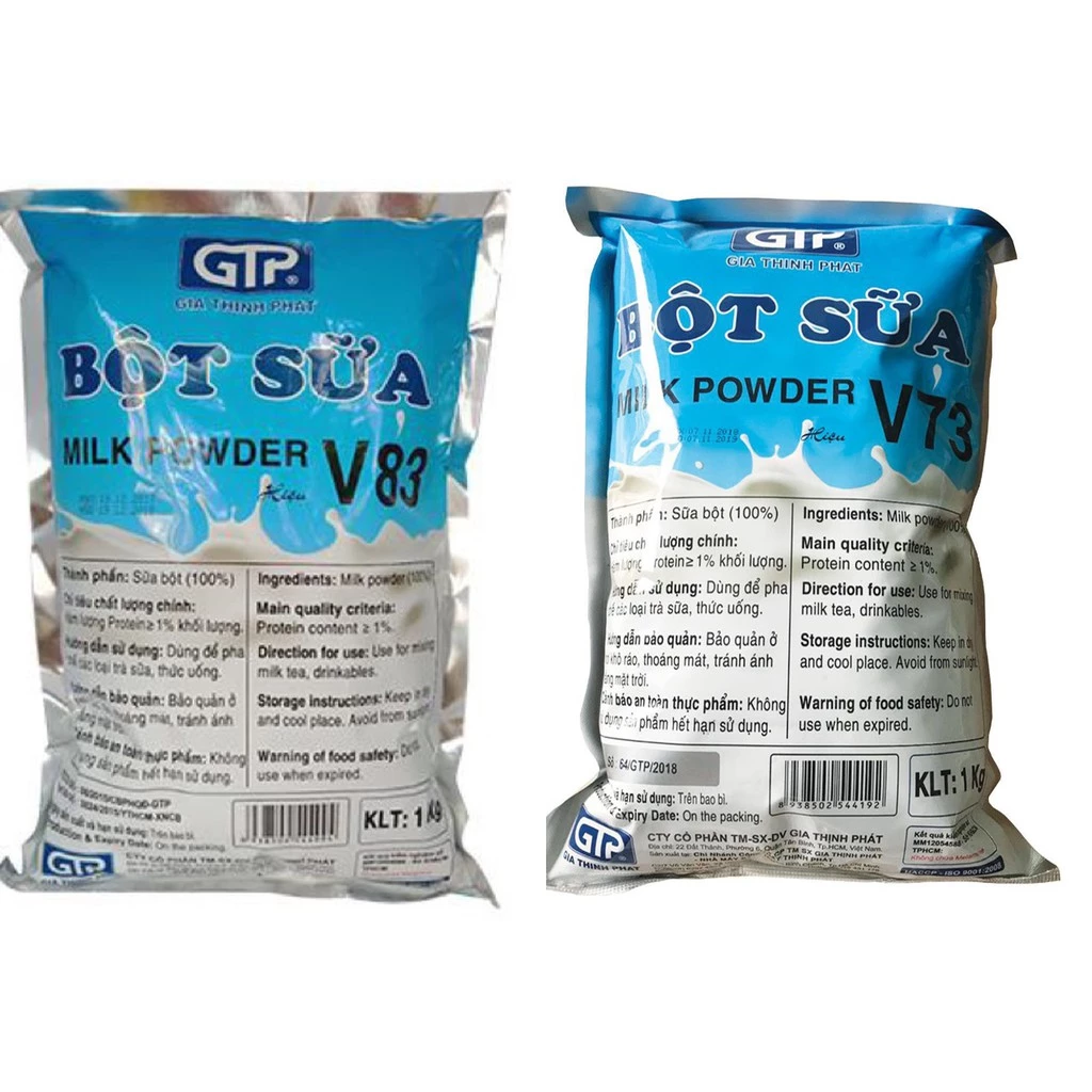 Bột Kem Béo Pha Trà Sữa Gia Thịnh Phát Milk Power (V73, V83) Gói 1kg