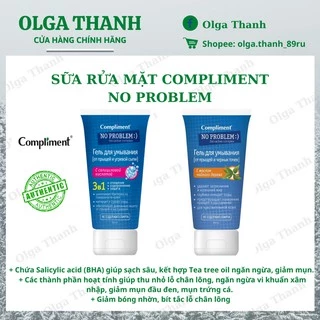 GEL Rửa mặt Mụn,Thâm Compliment No problem SA (Salicylic Acid)