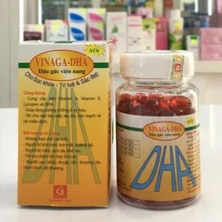 Dầu gấc viên nang VINAGA - DHA ( hộp 100 viên) Amipharma