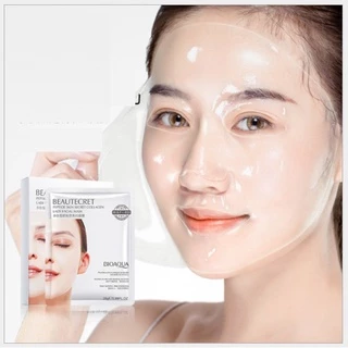 Mặt nạ thủy tinh trong suốt collagen Bioaqua Beautecret Peptide Skin Secret Collagen Lady Facial Mask Bioaqua