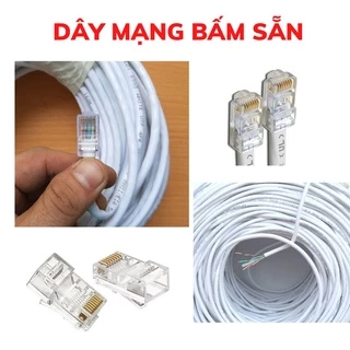 Dây Mạng Lan Cat6 Ensoho 8 Sợi Bấm Sẵn 2 Đầu Sử Dụng Truyền Tín Hiệu Internet Cho Máy Tính Camera