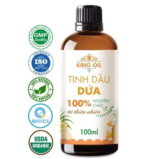 Tinh dầu Dứa (Khóm, Thơm) KingOil nguyên chất từ thiên nhiên, xông thơm phòng, thư giản, đuổi muỗi