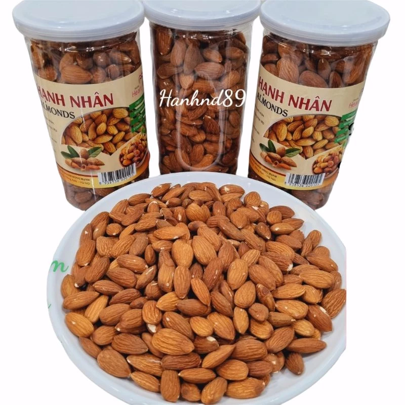 500g Hạnh nhân tách lõi đã sấy chín date mới.