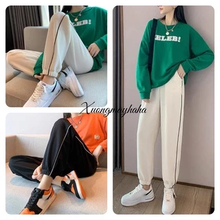 QUẦN JOGGER NỮ THỂ THAO CHẠY VIỀN BO GẤU CHẤT TỔ ONG DÀY DẶN-M606