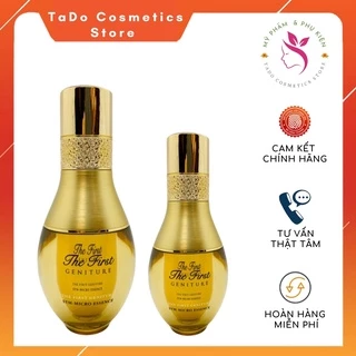 Tinh chất serum vàng dưỡng trắng da siêu vi Ohui The First se khít lỗ chân lông tái tạo da mờ thâm nám lọ 5ml tách set