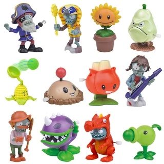 2022 New Plants vs Zombies Toys Figures Peashooter Party Favors Game Sets Gift Box