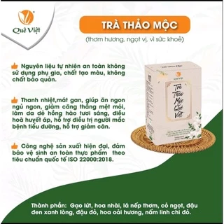 HỘP TRÀ THẢO MỘC QUÊ VIỆT 600G (20 túi lọc, 1 túi lọc pha 1,5 lít nước)