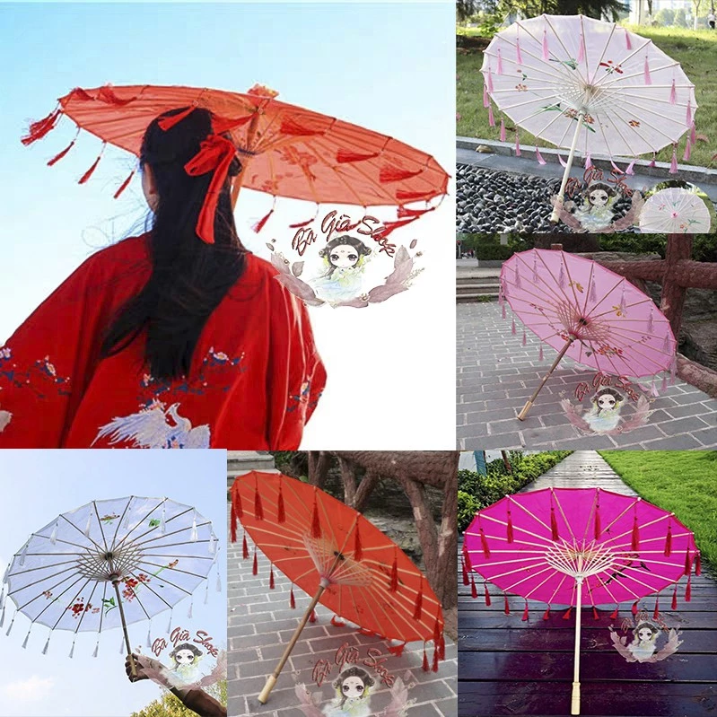 Ô dù cổ trang dù nhật đạo cụ chụp ảnh trang trí