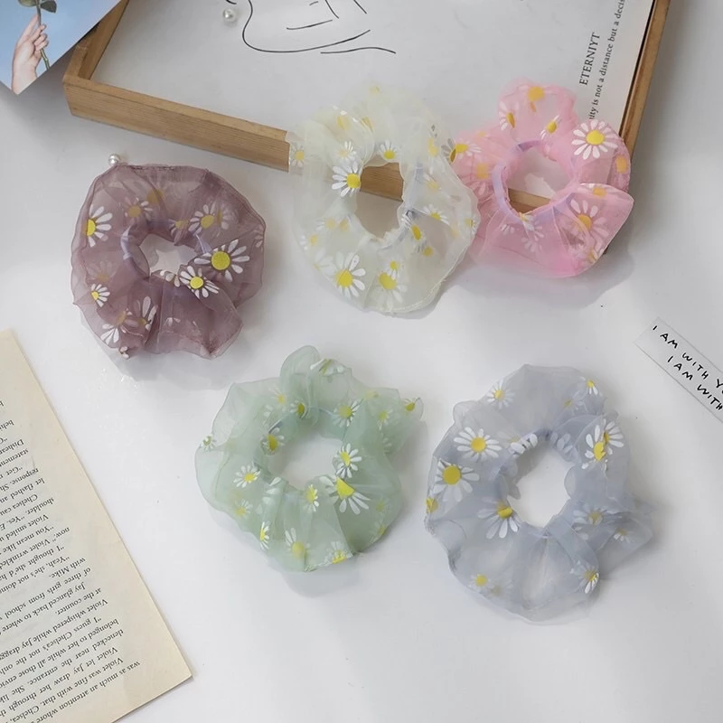 [RẺ NHƯ SỈ] ⚠️⚠️ Dây Buộc Tóc, Cột Tóc Voan Scrunchies Hàn Quốc Co Dãn Xinh Xắn Cho Nữ