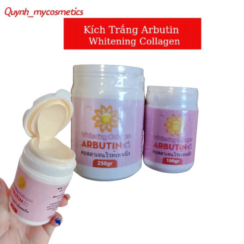 Kem Kích Trắng Body Arbutin, Whitening Collagen Thái Lan - Hàng chuẩn xịn
