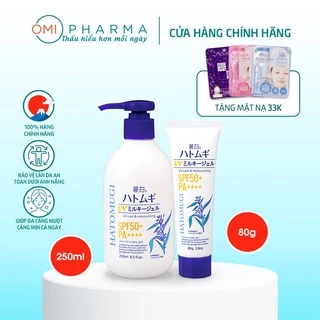 Sữa Dưỡng Thể Và Kem Chống Nắng, Dưỡng Ẩm Và Làm Sáng Da Reihaku Hatomugi SPF50+ PA++++ Nhật Bản