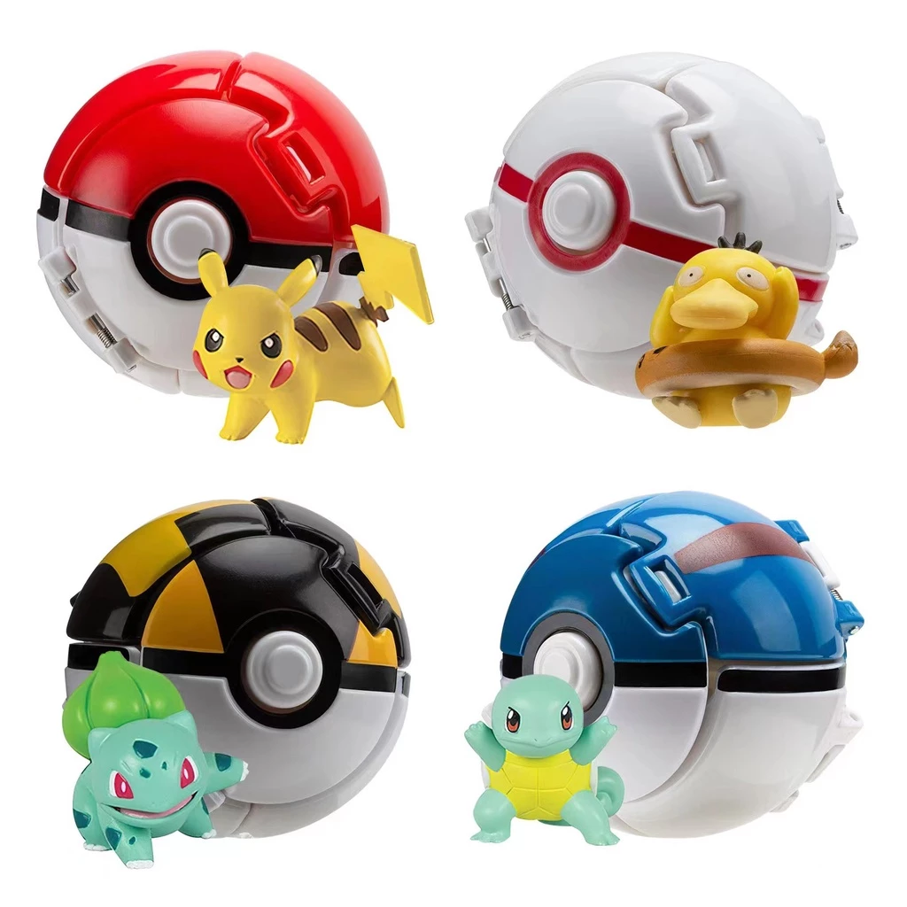 Mô Hình Nhân Vật Pokemon Tự Động Ném Bóng Pokeball