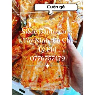 Sỉ 10 bịch bánh tráng thập cẩm tôm cuộn gà