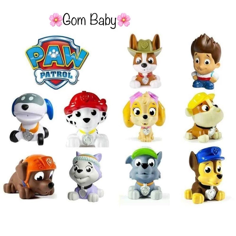 {Khách tự chọn} Chó Cứu Hộ Cao su Pawpatrol Lẻ - Có đội trưởng Ryder