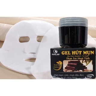 [Tặng 5 Mặt Nạ] Gel Lột Mụn Than Tre Hoạt Tính Sạch Mụn Cám 50g