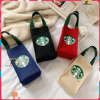 Mới Thân Thiện Với Môi Trường Starbucks Túi Đựng Bình Nước (25cmX13cmX7.5cm) 【New】