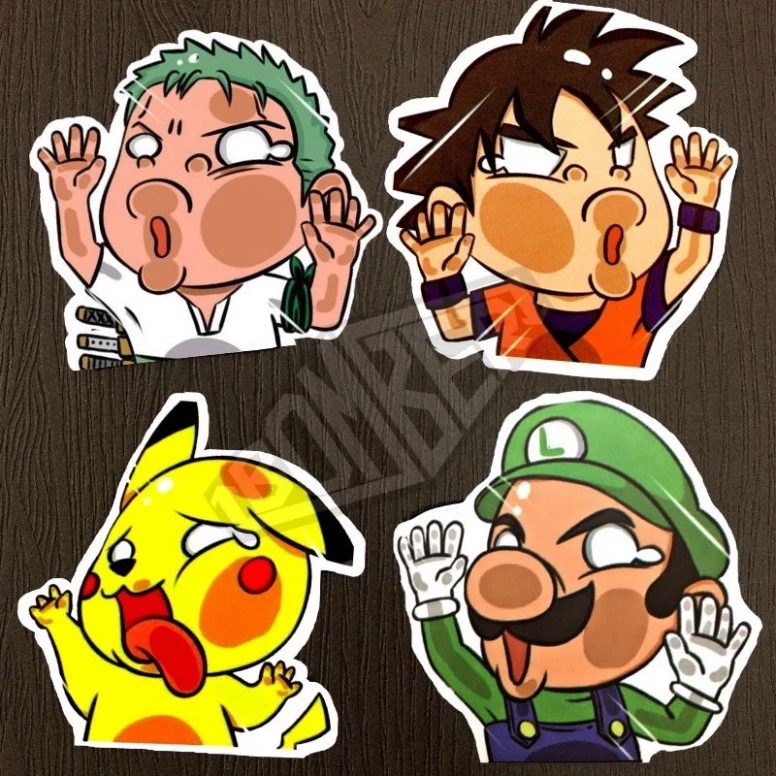 (4 chủ đề) Sticker decal (hình dán) trang trí cực dễ thương theo chủ đề ( Đập Mặt / GLX / Kawaii.. / Random) - (Blackwol