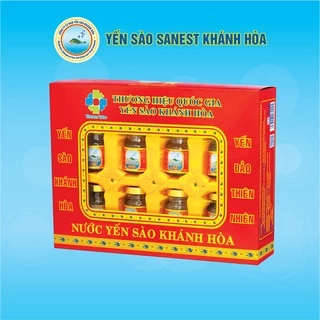 [Hộp 8 lọ] Nước Yến sào Khánh Hòa Sanest đóng lọ 70ml 002H8