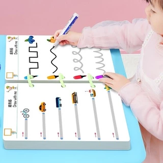 Tập tô vẽ thông minh xóa được - Đồ chơi Giáo dục toàn diện Montessori cho bé từ 2 3 4 5 tuổi