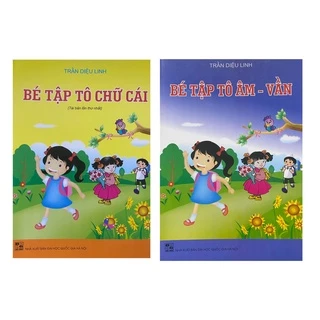 Sách - Combo Bé tập tô chữ cái + Bé tập tô âm vần ( Trần Diệu Linh )