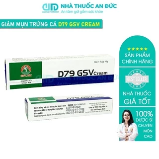 D79 GSV Cream Giảm Mụn Trứng Cá, Giảm Mụn Lưng - Nhà thuốc An Đức