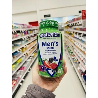[ Hàng Mỹ ] Kẹo dẻo Vitafusion Men’s Complete Multivitamin 150 viên Mẫu mới