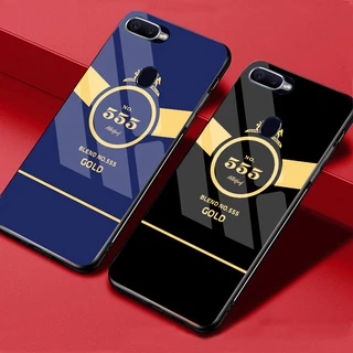 Ốp OPPO A7, A5S, A12, F9 Lưng Kính Cường Lực, In Hình 3D, Thiết Kế Độc Quyền