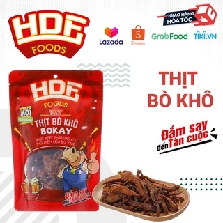 [Khô Bò ăn vặt siêu ngon] Thịt bò khô sợi BOKAY 120g ngon thượng hạng - Khô gà Cooky