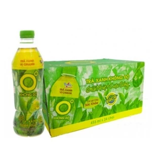 NOW SHIP -Thùng 24 chai trà xanh không độ 455ml