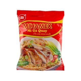 Thùng 30 gói mì MIHAMEX_ HV Gà Quay (50 gr) ăn liền hảo ba gói tôm miền hảo muối chấm khô xào thùng đại