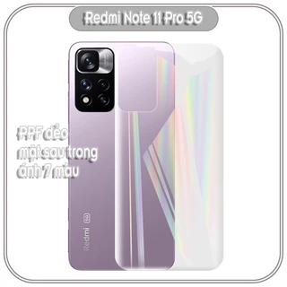 Miếng dán PPF 7 màu cho Xiaomi Redmi Note 11 Pro Plus 5G chống trầy mặt lưng