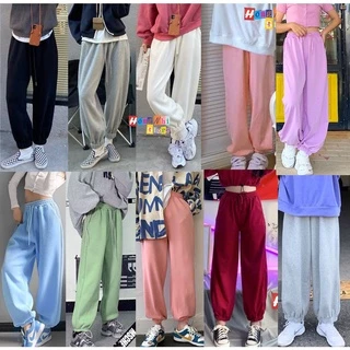 Quần Jogger Basic Pant Ulzzang Unisex Jogger Trơn Bo Lai Dáng Rộng Nam Nữ - MM