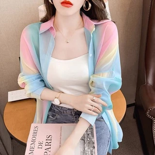 Áo Khoác cardigan chiffon Mỏng Chống Nắng Nhiều Màu Sắc Đa Dạng Hợp Thời Trang Cho Nữ