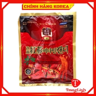 Kẹo hồng sâm hàn quốc chính hãng, gói 200gr - Kẹo sâm cứng - tranglinhkorea