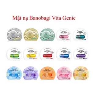 Mặt Nạ Giấy Dưỡng Ẩm Trắng Da Banobagi - Jelly Mask Vita Genic Viên Thuốc Bổ Sung Vitamin 30ml