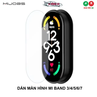 Miếng Dán Màn Hình Cho Mi Band 8/7/6/5/4/3 Mijobs CHÍNH HÃNG - Chống Trầy Xước Cực Tốt [CHẤT LƯỢNG CAO]