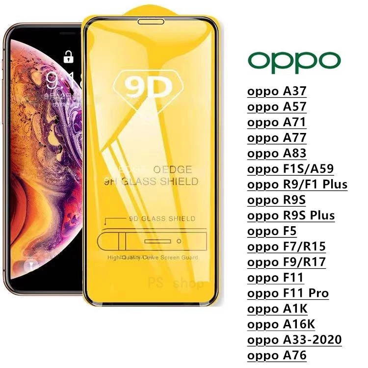 Kính Cường Lực PTQV Cho Oppo A76 A33 A37 A57 A71 A77 A83 F1s / A59 R9 / F1 Plus R9s Plus F5 F7 F9 F11 f11pro A1k