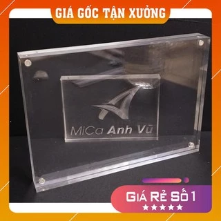 [Giá Gốc Tận Xưởng] Khung ảnh mica trong suốt gắn nam châm để bàn