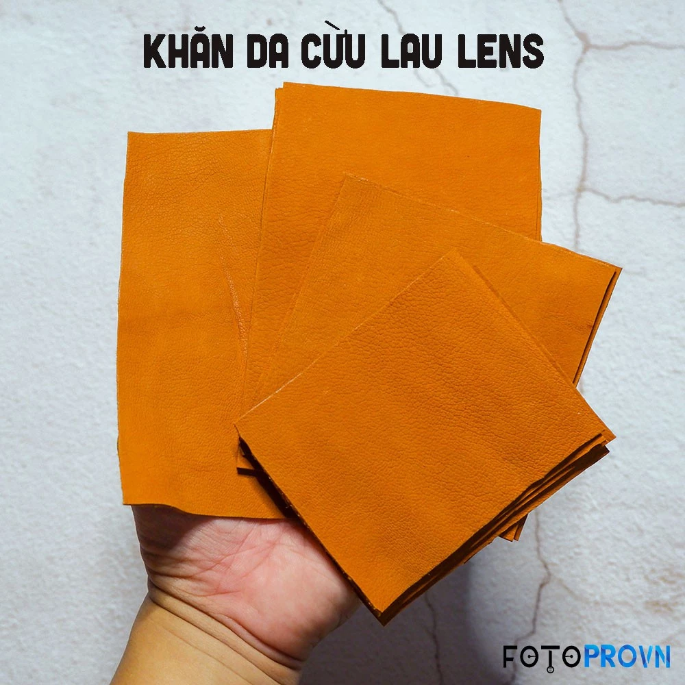 Khăn da cừu vệ sinh lens, lau ống kính máy ảnh, điện thoại (da cừu thật 100%)