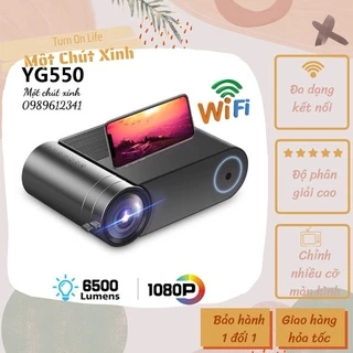 ❌Sẵn-bản kết nối không dây❌Máy chiếu mini YG550 PLUS bản cao cấp kết nối không dây 1280*700 chính hãng Lejiada